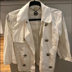 Michael Kors White Jacket with Belt